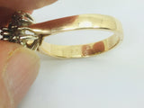 14k Yellow and White Gold Oval Cut 0.15ct Sapphire September Birthstone & 0.32ct Diamond Cluster Ring