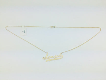 14k Yellow Gold 'Sonya' Cursive Name Necklace