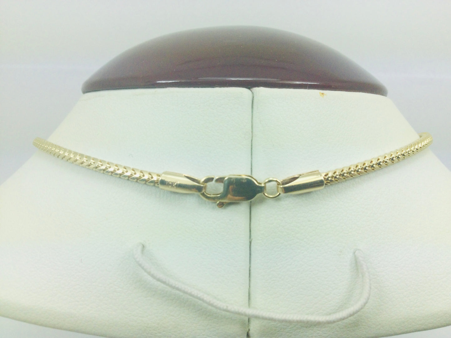 10k Yellow Gold Round Cut 0.68ct Diamond 'Carol' Name Necklace