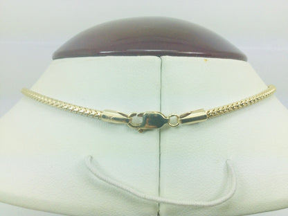 10k Yellow Gold Round Cut 0.68ct Diamond 'Carol' Name Necklace