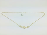 9k Yellow Gold Claddagh Irish Necklace