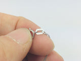 14k White Gold Round Cut Blue Topaz & Diamond Pendent and 10k Gold Chain Necklace