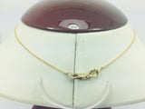 14k Yellow and White Gold Round Cut 6pt Diamond Solitaire Necklace