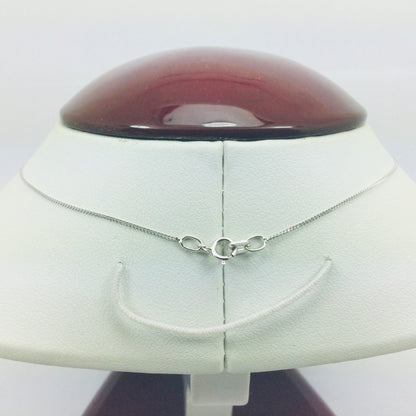 10k White Gold Round Cut 0.30ct Diamond Trinity Circle Necklace