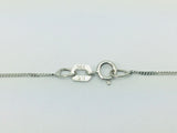 10k White Gold Round Cut 0.33ct Diamond Row Set Wave Necklace