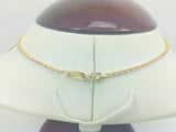 10k Yellow Gold Round Cut 0.27ct Diamond Ball Necklace