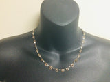 14k Rose and White Gold Chain Necklace