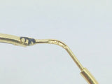 14k Yellow Gold Round Cut 7mm Cubic Zirconia (CZ) Hoop Earrings