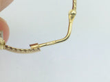 14k Yellow Gold Round Cut Cubic Zirconia (CZ) Hoop Earrings