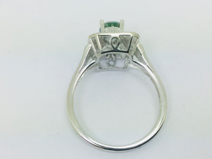 10k White Gold Oval Cut 0.75ct Rainbow Topaz & Diamond Accent Ring