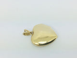 10k Yellow Gold Round Cut 2pt Diamond Heart Locket Pendent