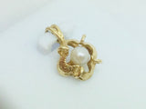 14k Yellow Gold Pearl Pendent
