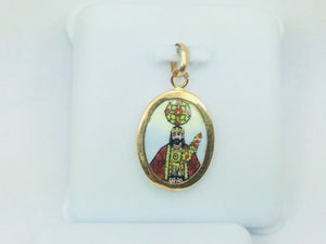 18k Yellow Gold Senhor Santo Cristo Dos Milagres Pendent