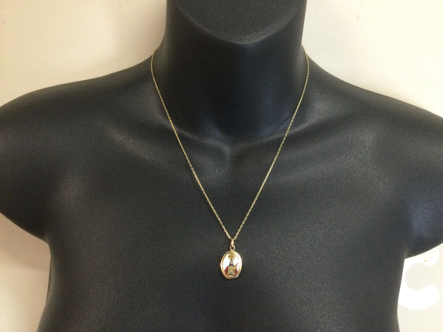 18k Yellow Gold Senhor Santo Cristo Dos Milagres Pendent