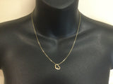 10k Yellow Gold Round Cut 1pt Diamond Heart Pendent