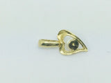10k Yellow Gold Pearl Heart Pendent