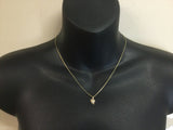 10k Yellow Gold Pearl Heart Pendent