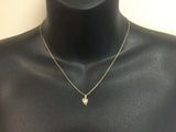 10k Yellow Gold Pearl Heart Pendent
