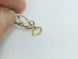 10k Yellow Gold Pearl Twisted Pendent