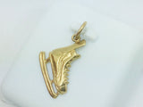 10k Yellow Ice Skate Pendent