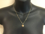 18k Yellow Gold "Los De Tios" Heart Pendent