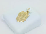 10k Yellow Gold Side Profile Face Boy Pendent