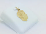 10k Yellow Gold Side Profile Face Boy Pendent