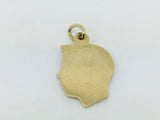 10k Yellow Gold Side Profile Face Boy Pendent