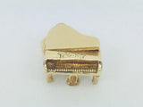 14k Yellow Gold Opening Grand Piano Pendent