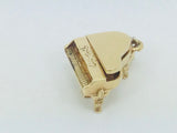 14k Yellow Gold Opening Grand Piano Pendent