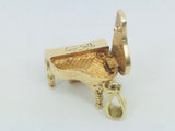 14k Yellow Gold Opening Grand Piano Pendent