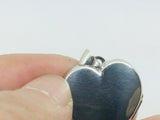 10k White Gold Heart Locket Pendent