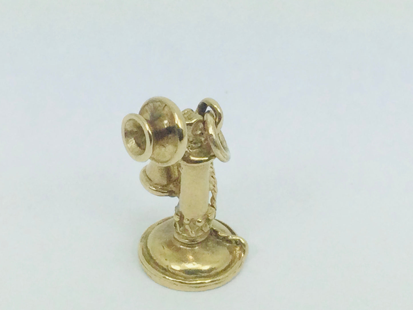 9k Yellow Gold Old Fashion Telephone Pendent