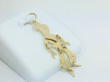 10k Yellow Gold Dangling Cowboy (with Moving Arms & Legs) Pendent