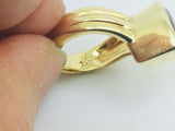 18k Yellow Gold Pear Cut 3ct Peridot August Birthstone & 6pt Diamond Accent Ring
