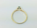 14k Yellow Gold Round Cut 16pt Diamond Solitaire Ring