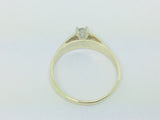 14k Yellow Gold Round Cut 20pt Diamond Solitaire Ring