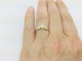 14k Yellow Gold Round Cut 20pt Diamond Solitaire Ring