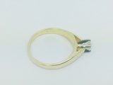 14k Yellow Gold Round Cut 23pt Diamond Solitaire Ring