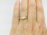 14k Yellow Gold Round Cut 23pt Diamond Solitaire Ring