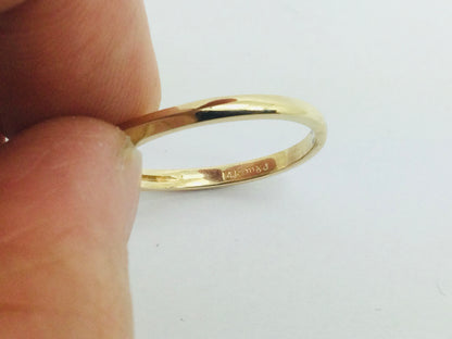 14k Yellow and White Gold Round Cut 4pt Diamond Heart Vintage Ring