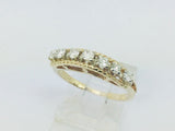 14k Yellow Gold 42pt Round Cut Diamond Row Set Ring