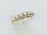 14k Yellow Gold 42pt Round Cut Diamond Row Set Ring