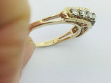 14k Yellow Gold 42pt Round Cut Diamond Row Set Ring