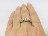 14k Yellow Gold 42pt Round Cut Diamond Row Set Ring