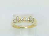14k Yellow Gold 46pt Round Cut Diamond Wedding Band Ring
