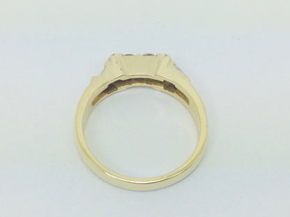14k Yellow Gold 46pt Round Cut Diamond Wedding Band Ring