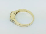 14k Yellow Gold 46pt Round Cut Diamond Wedding Band Ring