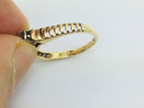 14k Yellow Gold Round Cut 7pt Diamond Illusion Set Ring