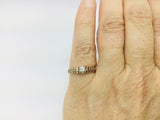 14k Yellow Gold Round Cut 7pt Diamond Illusion Set Ring